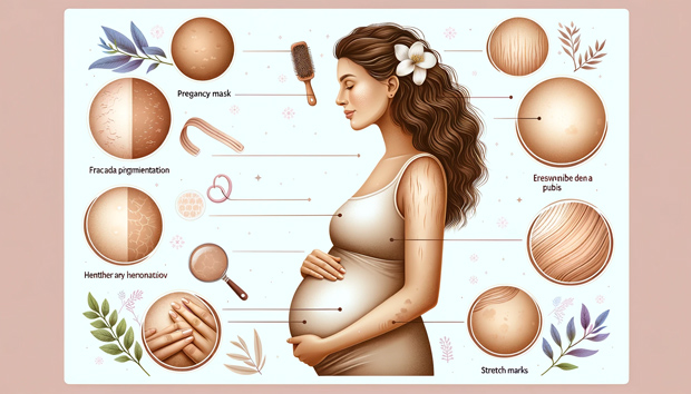 What are the skin changes during pregnancy?